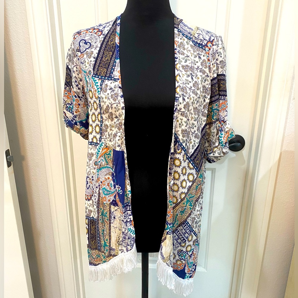 Bohemian Patchwork Kimono Cardigan